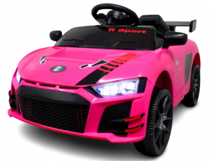 Cabrio A1 różowy, autko na akumulator, funkcja bujania, PILOT